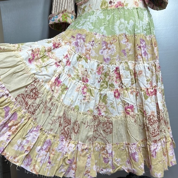 jacket/maxi skirt vintage Victorian boho NWT quilted jacket Loveshack fancy XS - Picture 16 of 17